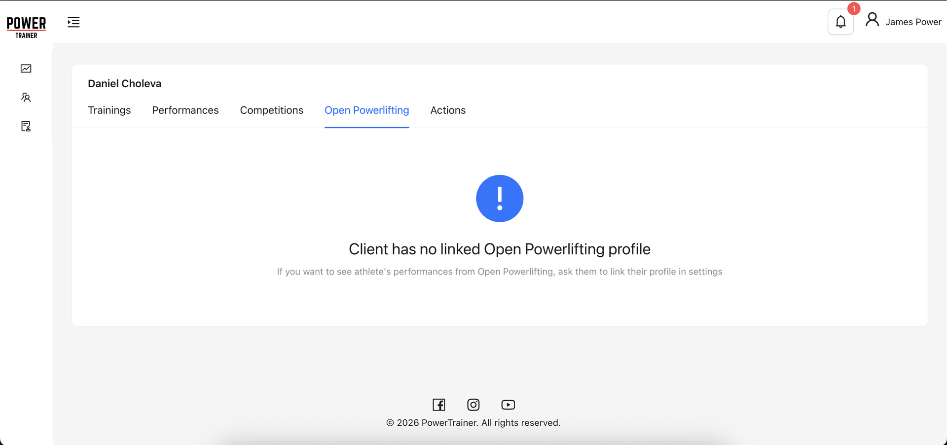 Link your athlete powerlifting